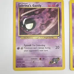 Gym Heroes Pokemon TCG 5-Card Lot Sabrina's Gastly Drowzee Jynx Porygon - Image 2