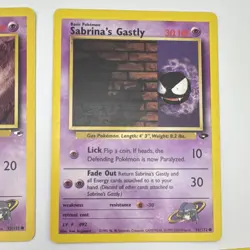 Gym Heroes Pokemon TCG 5-Card Lot Sabrina's Gastly Drowzee Jynx Porygon - Image 3