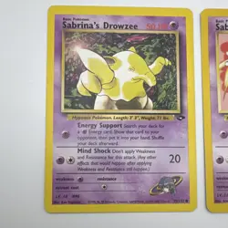Gym Heroes Pokemon TCG 5-Card Lot Sabrina's Gastly Drowzee Jynx Porygon - Image 4