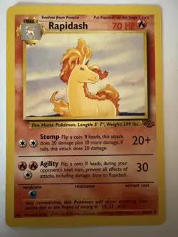 Pokemon Base Set Ponyta & Rapidash Card Lot 60/102 44/102 Vintage WOTC LP/MP - Image 5
