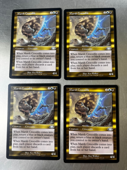 4x Marsh Crocodile Playset Planeshift Vintage Magic Cards, COMBINED SHIPPING - Image 1