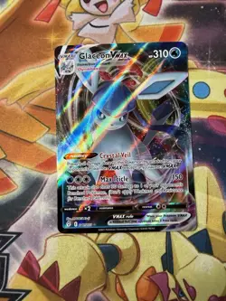 Glaceon VMAX - 041/203 - Pokemon Evolving Skies Sword Shield Ultra Rare Card NM - Image 1