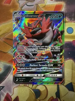 Incineroar GX 97/181 Team Up NM Ultra Rare Pokemon Card - Image 1
