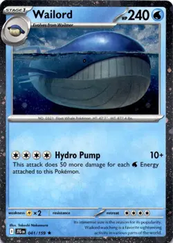 Wailord - (Cosmos Foil) Promo Miscellaneous Cards & Products 041/159 NM - Image 1