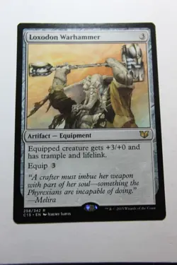 MTG Loxodon Warhammer x1- -Commander 2015-Lightly Played - Image 1