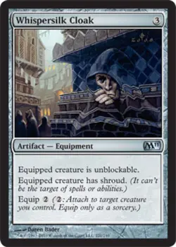 1x Whispersilk Cloak Heavy Play MTG Magic - Kid Icarus - - Image 1
