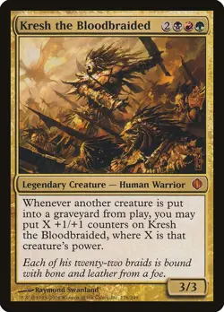 Kresh the Bloodbraided 178 Mythic Shards of Alara Moderately Played - Image 1