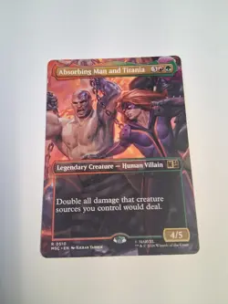 MTG Absorbing Man and Titania (Borderless) Commander: Marvel Super Heroes - Image 1