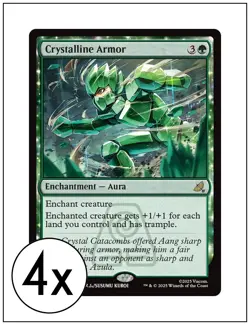 4x Crystalline Armor, Avatar The Last Airbender, Magic, MTG NM - Image 1