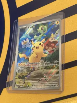 Pikachu SVP 027 Pokemon Center Stamp Black Star Promo Paldea Evolved ETB NM #1 - Image 1