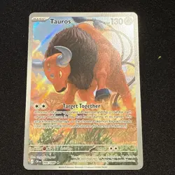 2026 Pokemon MEG Chaos Rising Tauros 96 /86 Illustration Rare Holo Full Art 002 - Image 1