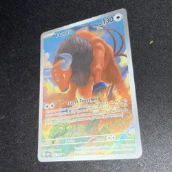 2026 Pokemon MEG Chaos Rising Tauros 96 /86 Illustration Rare Holo Full Art 002 - Image 3