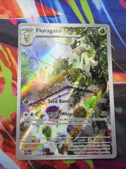 Pokemon TCG Floragato 197/193 SV02 Illustration Rare Full Art Holo 90 HP - Image 1