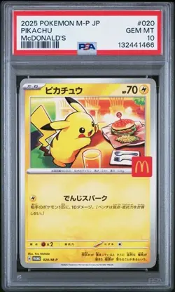PSA 10 SEQUENTIAL McDonalds Promo Complete Set Pokemon Japanese 2025 Pikachu etc - Image 5