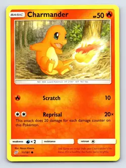 Charmander 11/181 Common Team Up Pokemon Lightly Played - Image 1
