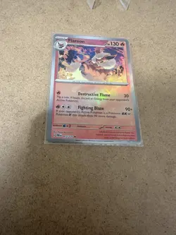 Pokemon Flareon 13/131 Prismatic Evolutions Master Ball Pattern Rare NM - Image 3