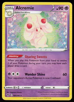 Alcremie 081/185 Rare Vivid Voltage Pokemon Near Mint - Image 1