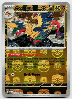 Archeops (Master Ball Pattern) 051/086 Rare White Flare Pokemon Near Mint - Image 1