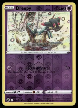 Dreepy 087/195 Common Silver Tempest Pokemon Reverse Holo NM - Image 1