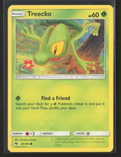 Treecko 20/214 Common Lost Thunder Pokemon Near Mint - Image 1