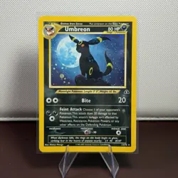 Nintendo Pokemon TCG Umbreon Neo Discovery 13/75 Holo Rare 1st Ed 80 HP Eng - Image 1