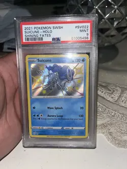 2021 Pokemon SWSH Suicune Holo Shining Fates #SV022 PSA 9 MINT - Image 3