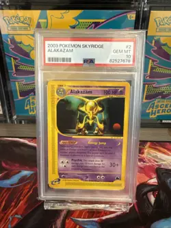 Pokemon 2003 Alakazam 2/144 Skyridge Regular Rare PSA 10 Gem Mint - Image 3