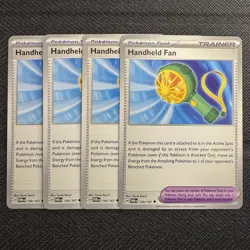 4x Handheld Fan | 150/167 NM | Twilight Masquerade | Pokemon TCG Playset - Image 1