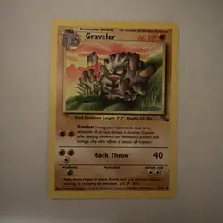 Pokemon Graveler 37/62 Base Set Regular Stage 1 60 HP Uncommon 1999 - Image 1