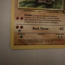 Pokemon Graveler 37/62 Base Set Regular Stage 1 60 HP Uncommon 1999 - Image 4