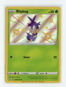 Blipbug SV007/SV122 Shiny Holo Rare Holo Shining Fates: Shiny Vault Pokemon NM - Image 1