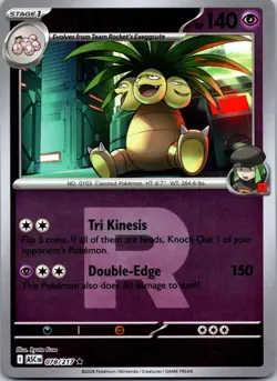 Team Rocket's exeggutor 078/217 Ascended Heroes Pokemon Reverse Holo NM - Image 1