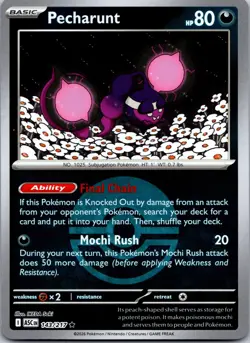 Pecharunt (Poke Ball) 143/217 Rare Ascended Heroes Pokemon Reverse Holo NM - Image 1