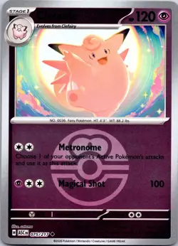 Clefable (Love Ball) 075/217 Holo Ascended Heroes Pokemon Reverse Holo NM - Image 1