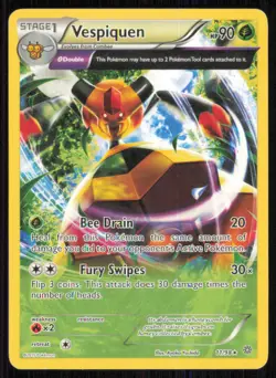 Vespiquen 11/98 Rare Ancient Origins Pokemon Moderately Played - Image 1