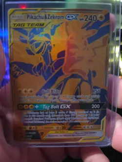 Pokemon TCG S&M Black Star Promo Pikachu & Zekrom GX - TAG TEAM - SM248 - Image 1