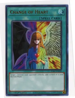 Change of Heart RA01-EN050 Ultra Rare 1st Edition 25th Anniversary Yugioh NM - Image 1