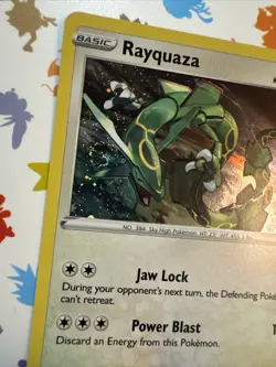 Rayquaza SWSH029 Holo Black Star Promo Pokemon SWIRL NM - Image 2
