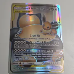 Eevee & Snorlax GX 171/181 SM-Team Up Ultra Rare Holo Full Art EN 2019 270 - Image 1