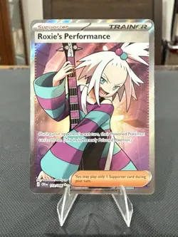 Pokemon TCG Roxie's Performance 112/086 Chaos Rising Full Art Holo NM - Image 1