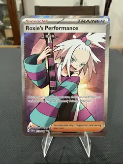 Pokemon TCG Roxie's Performance 112/086 Chaos Rising Full Art Holo NM - Image 3