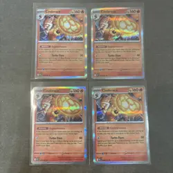 Cinderace 028/132 Me01: Mega Evolution Holo X4 Playset Pokemon TCG NM - Image 1