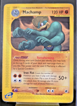 Machamp 51/165 Expedition Base Set Regular Rare 2002 LP+ Pokemon TCG - Image 1
