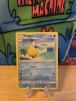 Pelipper 38/149 Sun & Moon Base Set Regular Uncommon Pokemon Card NM W Loader - Image 1