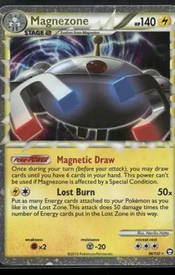 Magnezone 96/102 Prime Rare HGSS Triumphant Pokemon Near Mint - Image 1