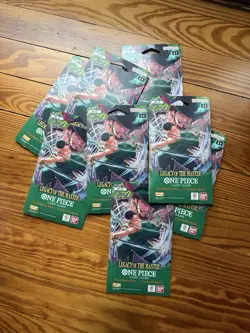 One Piece OP-12 Legacy Of The Master 12-Card Sleeved Booster Pack Lot of 8 - Image 1