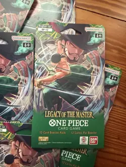 One Piece OP-12 Legacy Of The Master 12-Card Sleeved Booster Pack Lot of 8 - Image 2