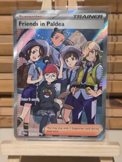 Pokemon TCG Trainer Friends in Paldea Ultra Rare Holo Card 137/131 Prismatic NM - Image 1