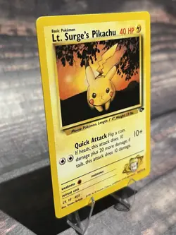 Lt. Surge's Pikachu 84/132 Common Gym Challenge Pokemon Card - Image 2