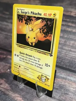 Lt. Surge's Pikachu 84/132 Common Gym Challenge Pokemon Card - Image 3